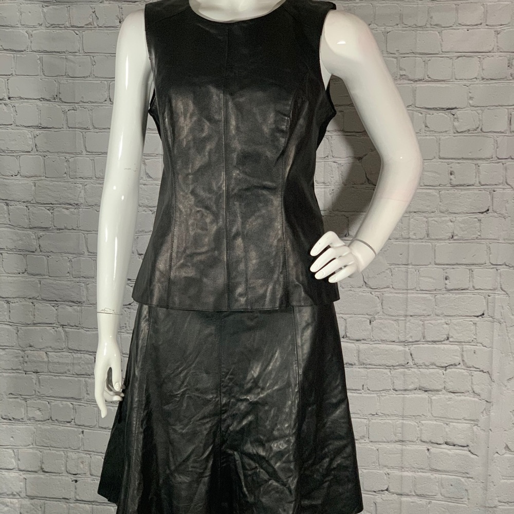 *NWT* Faux Leather two-piece set